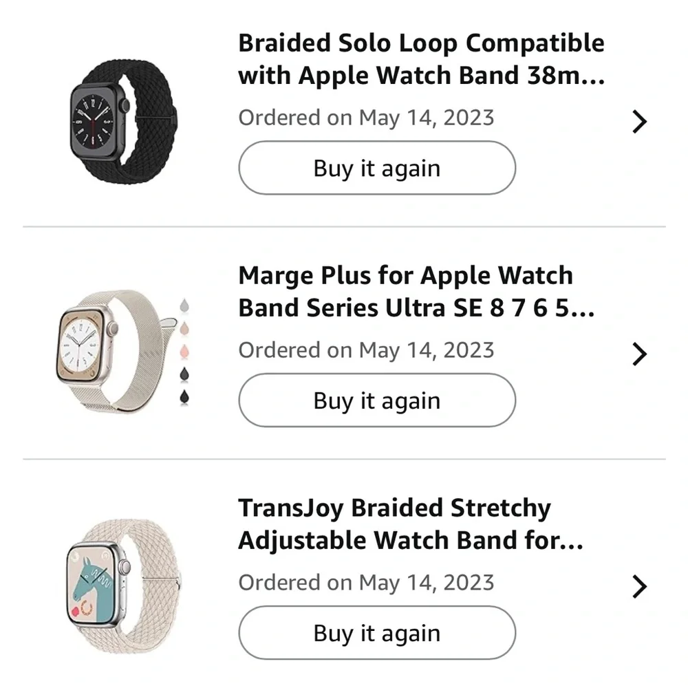 Apple Watch Plus all 4 Bands
